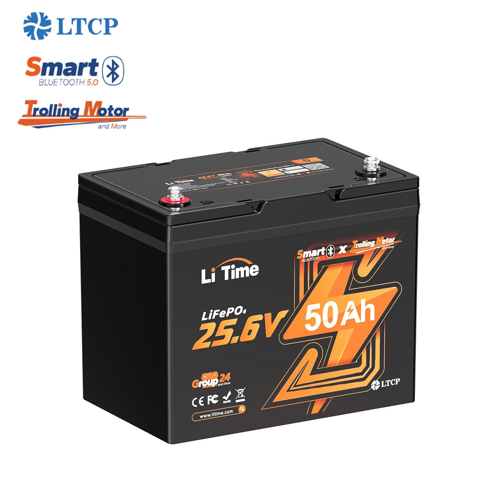 LiTime 24V 50AH Group 24 LiFePo4 Battery